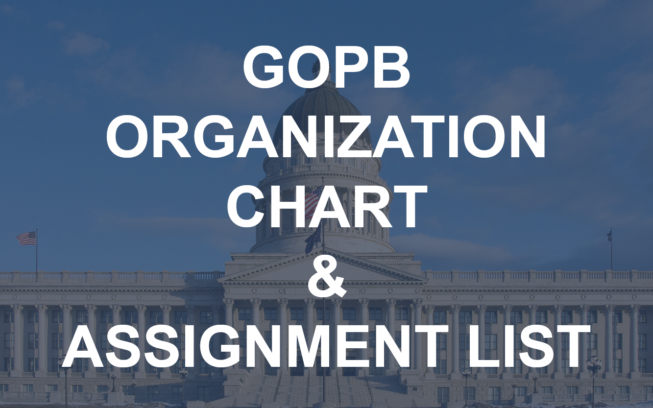 GOPB Organization Chart
